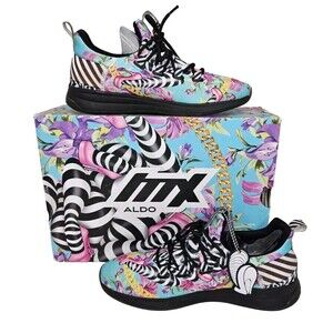 Aldo Women's MX 3B-59 INSA Fashion Sneakers Sz 10 New In Box Floral Street Art